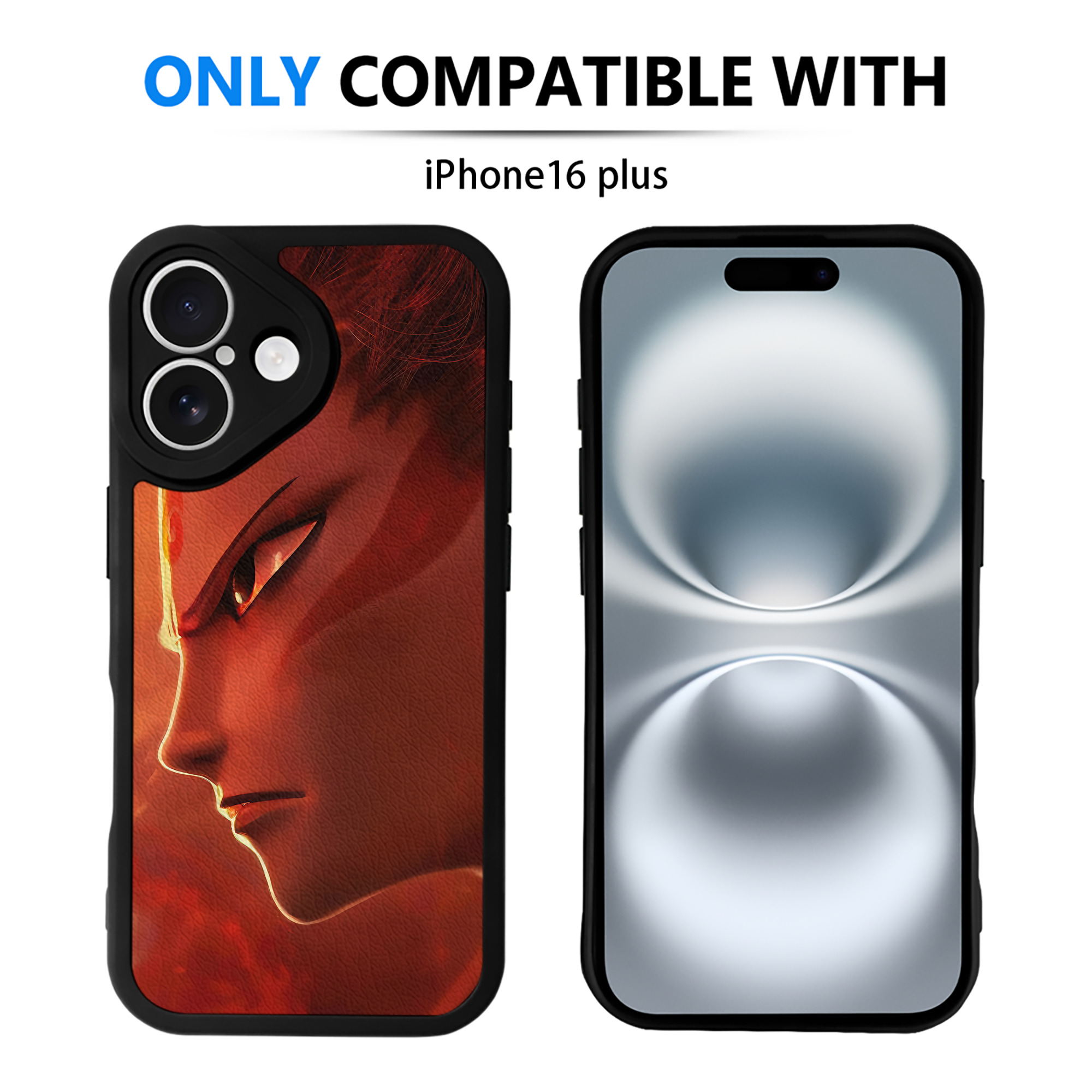 （画像用） Ne Zha 2 ナタ 魔童の大暴れ 【iPhone 16シリーズ対応】シリコンスマホケース（レザー調） 材質：シリコン